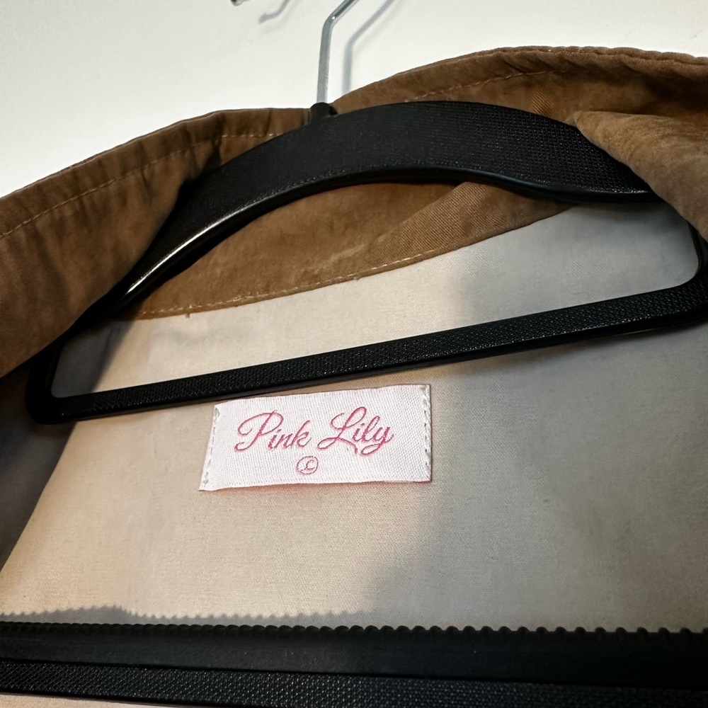 Pink Lily Brown Utility Jacket - Picture 4 of 9